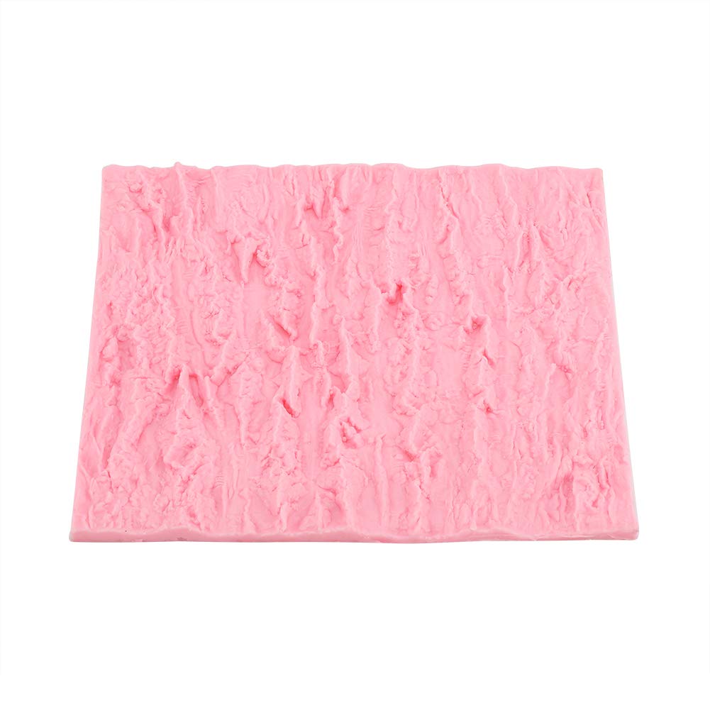 Aigid Cake Mold, Silicone Fondant Cake Mold Tree Bark Shaped Mould Bread Chocolate Desserts DIY Baking Tool