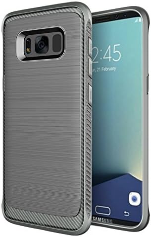 Galaxy S8 Plus Case, Carbon Fibre TPU Case with Resilient Shock Absorption for Galaxy S8 Plus (Carbon Fibre / Gray)