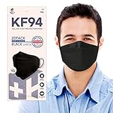 KF94 Mask Black LARGE Disposable Dust Protection