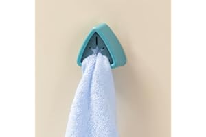 1pc Towel Hook: Bathroom Organizer for Towels. This Towel Clip is an Ideal Accessory for Bathroom and Kitchen（Light Blue）
