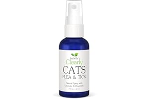 Isabella's Clearly Cats | Ticks and Fleas Product with Rosemary and Lavender | Topical Spray for Cats. Smells Great. Made in USA.