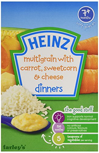 Heinz Multigrain with Carrot Sweetcorn and Cheese Dinner 100 g (Pack of 6)