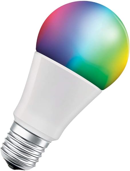 LEDVANCE Lmpara Smart LED Bluetooth E27 color de luz variable 2700 6500K colores RGB cambiables sustituye lmparas incandescentes 60Wcontrolable con GoogleAlexa y AppleSMART BT MULTICOLOUR