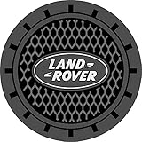 Auto sport 2.75 Inch Diameter Oval Tough Car Logo Vehicle Travel Auto Cup Holder Insert Coaster Can 2 Pcs Pack (Land Rover)