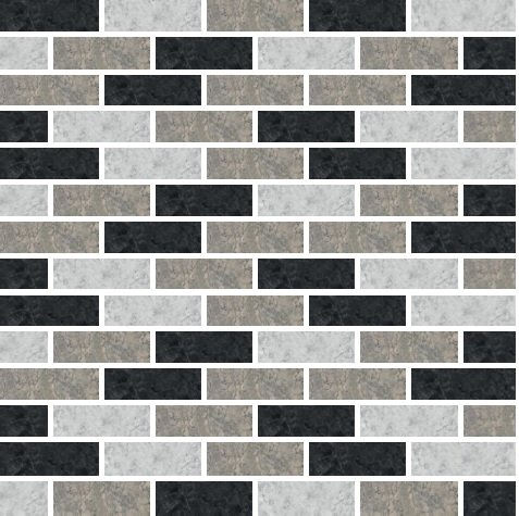 LPS Pack of 10 Subway Grey Black Mosaic Tile Transfers Stickers, Kitchen Bathroom Peel and Stick Wall Tiles