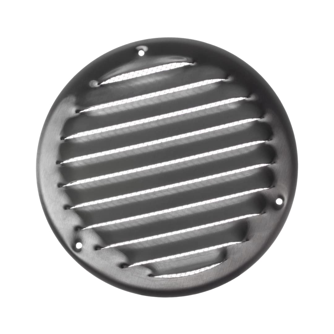 Ø 125mm / 5" inch Stainless Steel Round Metal Air Vent Grille Cover with Insect Mesh - Ventilation Cover