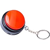 Recordable Talking Button with Keychain, 30s Voice Recording Time Sound Button Recording Your Own Words