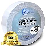 Sugarman Creations Strongest Double Sided Carpet Tape-[2-Inch-by-40-Yard,120 feet!-2X More!]- 5 Stars Professional Grade,Industrial Strength,Heavy Duty Rug Tape.Top Rated Carpet Underlayment Adhesive