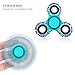 Keepfit Tri-Spinner Fidget Toy, LED Flashing Light EDC Anti-Stress Toys, Help ADD ADHD (Flower-D)