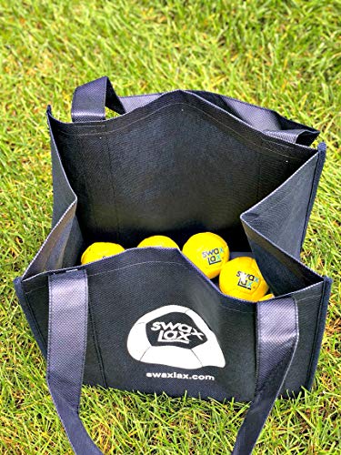 image for SWAX LAX 12-Pack Coach-Team Bundle Lacrosse Training Balls Ball Bag, S