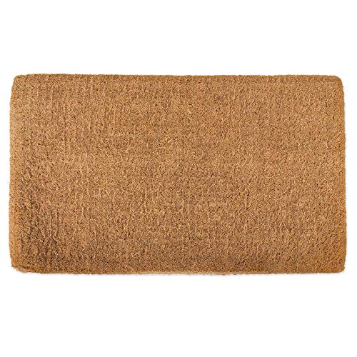 SERENITA Natural Coco Coir Doormats for Outside with Heavy Duty Weather