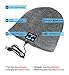 Bluetooth Winter Beanie Headphones, Knit Hat Slouchy Skullies Cap & Touchscreen Gloves Mitts Great Gift, Wireless Stereo Heatsets Speaker Microphone and Volume Control(Gray)