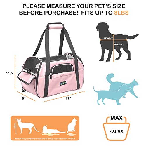 JESPET SoftSided Kennel Pet Carrier for Small Dogs, Cats, Puppy