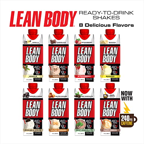 Lean Body ReadytoDrink Chocolate Protein Shake, 40g Protein, Whey