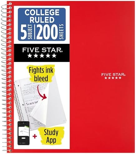 Pen + Gear 3 Pack Poly 1-Subject Notebook Writing Journal - Wide