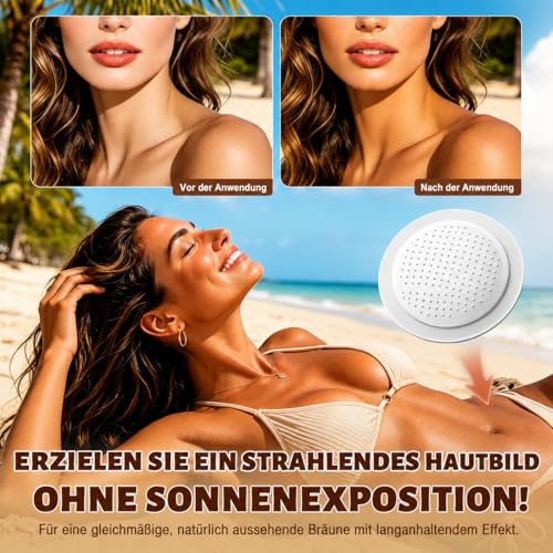Pack of 30 Sun Free Glow Patch, Sreless Tanning Nano Microneedle Patch, Self-Tanning Sticker, Activates the Body's Own Melanin Production for Even and Long-Lasting Complexion (3 Box)