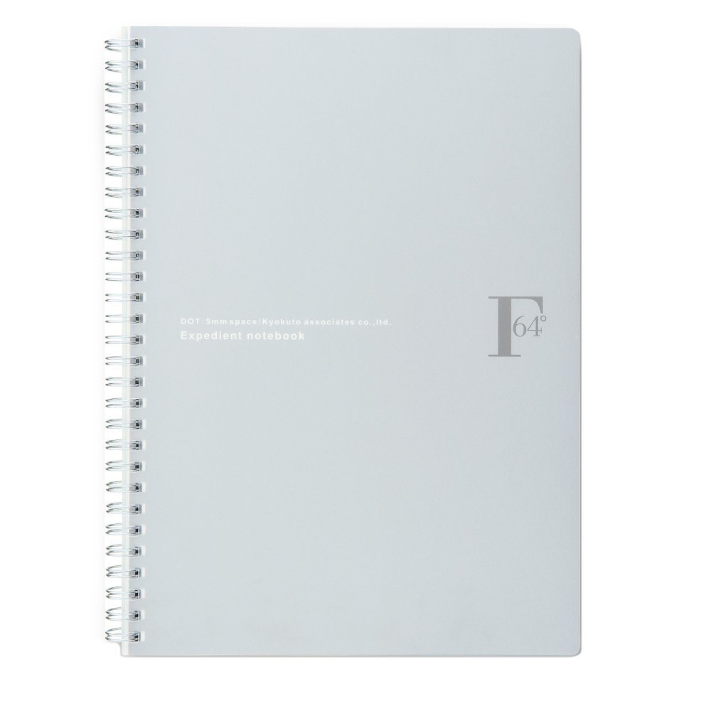 Kyokuto F.O.B COOP W Ring Notebook - B5 - Dot Grid - Silver [Office Product]