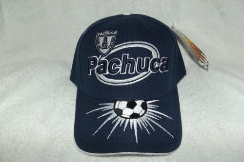 New! SOL Navy Blue Pachuca Club de Fútbol 3D Embroidered Adjustable Velcro Back Cap Soccer Hat