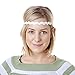 Hipsy 5pk Girl's Cute Glitter Headbands Hairband Gift Pack Silver, Black, Gold, White