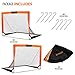 EliteGo Portable Soccer Goal | Instant Pop Up Net | Fiberglass Poles, Sets of 2