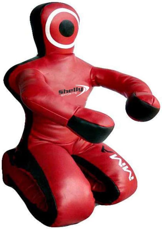 Red Syn Leather, 70 Canvas Shelly MMA Dummy Judo Grappling Dummy