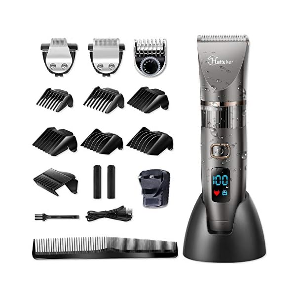 Hatteker-Beard-Trimmer-Hair-Clipper-Professional-Cordless-Clippers-Hair-Trimmer-Shaver-Detail-Trimmer-Hair-Cutting-Kit-for-Men-Waterproof Hatteker Professional Hair Clipper Cordless Clippers Hair Trimmer Beard Trimmer Shaver Detail Trimmer Hair Cutting Kit…