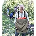 FCOUIID Harvest Apple Picking Bag - Waterproof 600D Fruit Storage Apron Pouch for Outdoor Orchard, Farm, Garden, Heavy Duty