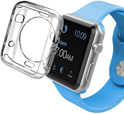 Purchase Kings 38mm Ultra Thin Slim Transparent Apple watch Crystal Clear Soft TPU Shockproof Rubber Silicone Cover Case Skin For Apple Watch Series 2/3
