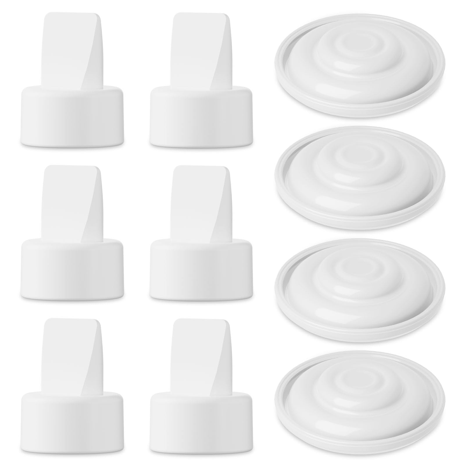 Photo 1 of 10PCS Breast Pump Parts Compatible with Spectra S2 Spectra S1, 6 Pack Silicone Duckbill Valve & 4 Pack Silicone Diaphragm for Spectra Breastpump Parts, Not Original Spectra Replacement Accessories