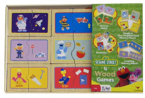 Sesame Street 4 Wood Game