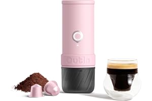 OutIn Mino Portable Electric Espresso Machine, Mini Camping Coffee Maker for Travel, Pocket Sized Coffee Machine Self-Heating