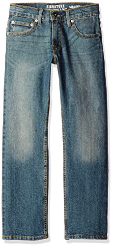 Signature by Levi Strauss & C Big Boys' Modern Straight Jeans, Indy, 16