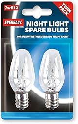 Eveready Twin Pack Night Light Spare Bulbs E12 7W 220-240V White view 3