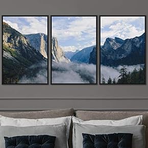 signwin 3 Piece Framed Canvas Wall Art Foggy...