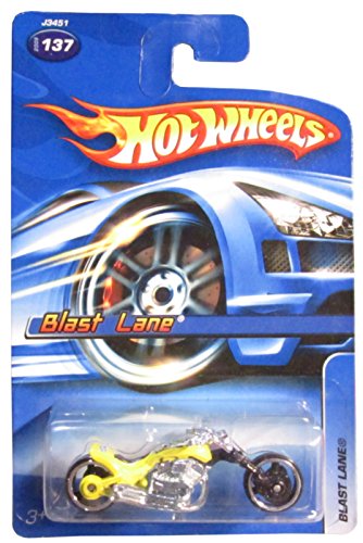 Hot Wheels 2006 Blast Lane (Motorcycle) #137, Yellow
