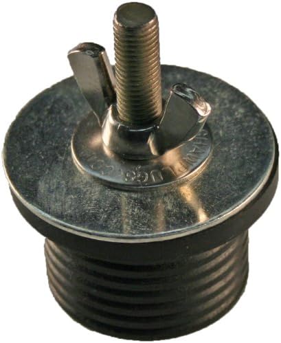 72005 Wing Nut Expandable Neoprene Rubber Plug with Zinc Plated Steel Hardware, 2" x 1-5/16"