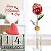 Icreer 24k Gold Dipped Real Rose with Crystal Stand,Present for Mother's Day/Anniversary/Birthday/Wedding and Proposal | Gifts for Her/Mom/Wife/Girlfriend
