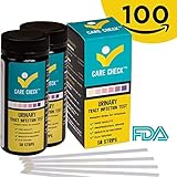 Care Check Urinary Tract Infection UTI Test Strips, Detect Leukocytes and Nitrite - 2x50 (100) Urine Strips