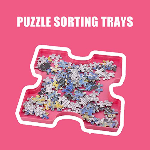 8 Stackable Puzzle Sorting Trays Fit Up to 2000 Pieces Jigsaw Puzzles
