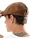 ililily New Men¡¯s Flat Cap Vintage Cabbie Hat Gatsby Ivy Caps Irish Hunting Hats Newsboy with Stretch fit - 001-1, Light Brown