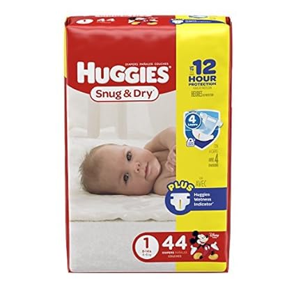 huggies size 1 44 pack