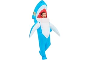 KOOY Inflatable Costume Adult,Shark Costume Adult Men Women,Full Body Blow Up Costumes for Men/Women,Shark Costume Adult,Funny Halloween Costumes