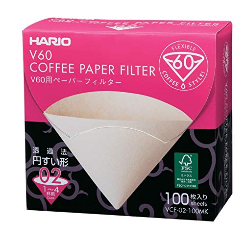 kidsnado Hario VCF-02-100MK x 3 Kaffee Filter-Papier für 02 Tropfer Misarashi 300 Stück – Bild 4