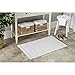 Safavieh Plush Master Bath Collection PMB633W Handmade White Cotton Bath Mat, 2 feet 3 inches by 3 feet 9 inches (2'3