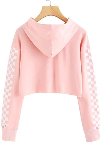 Crop Tops Hoodies for Teen Girls Clothes Kids Cute Shirts Long