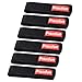 Piscifun Fishing Rods Belt Ties, Rod Strap, Baitcasting/Spinning Fishing Rods Stretchy Holder Wrap Bag Accessories 6pcs, Black