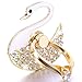4 Pack Phone Ring Stand, Diamond Bling Butterfly Cell Phone Kickstand Grip, 360 Rotation Universal Multi Angle Metal Phone Ring Holder (2 Butterfly, 2 Swan, 1 Strip)