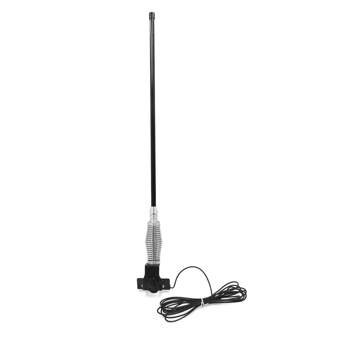 sourcingmap 62cm Length Black Metal Rear Trunk Mounting Radio FM AM Antenna Aerial for Car