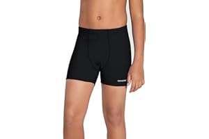 DEVOROPA Youth Boys Swim Shorts Square Leg Swimsuit Nylon Swimming Boxer Brief UPF 50+