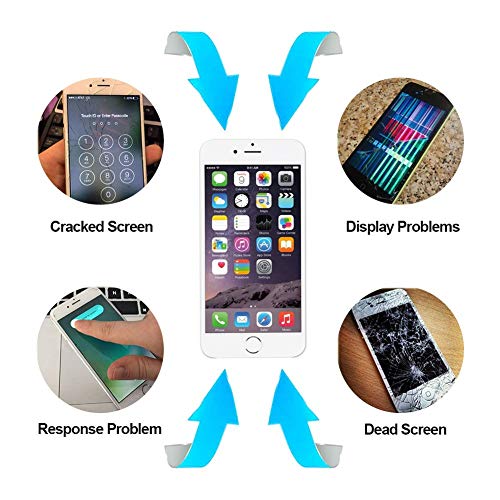 for iPhone 6 Plus Screen Replacement Touch Screen Digitizer & LCD Display for iPhone 6 Plus(5.5") White, Compatible Model: A1522, A1524, A1593